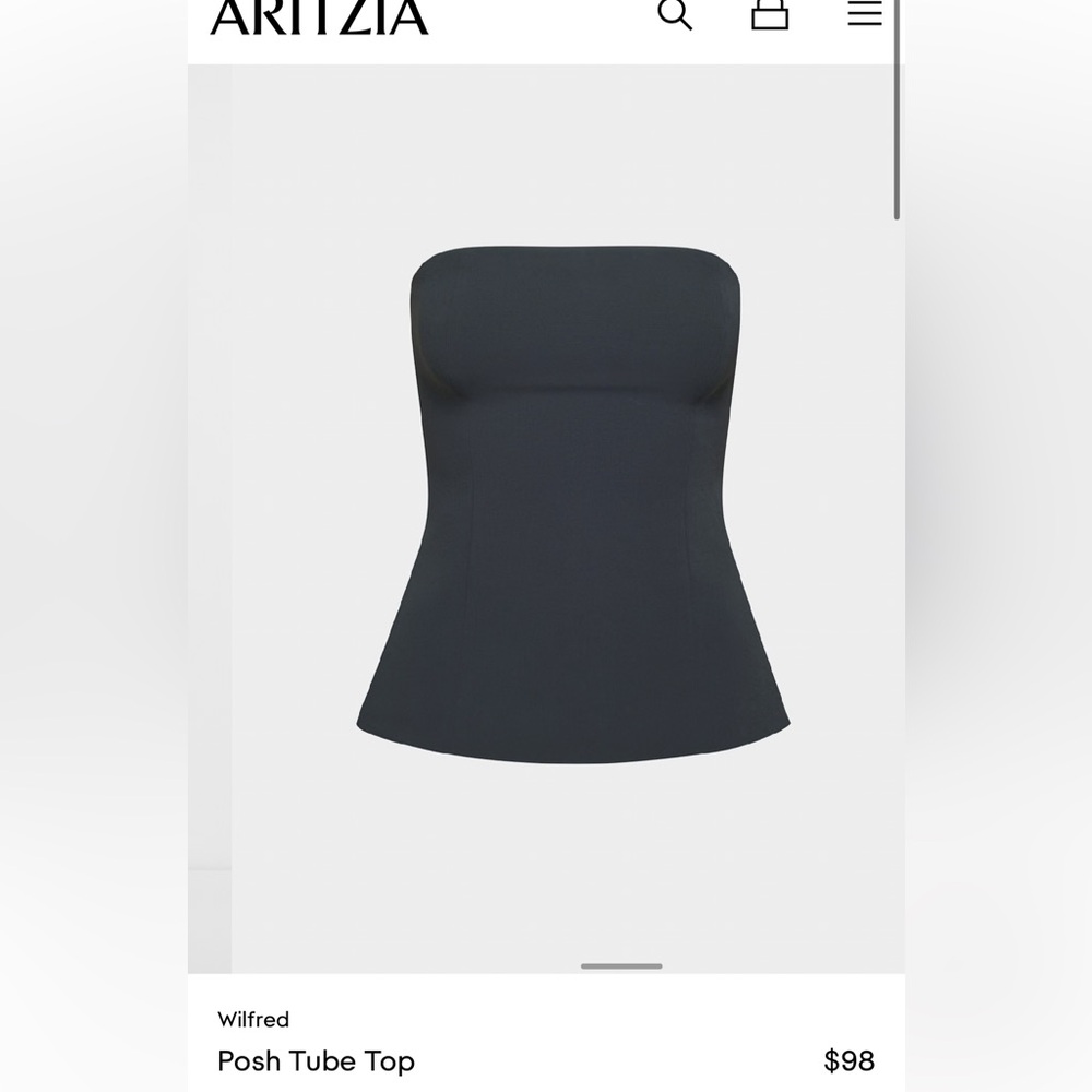 Posh tube top size 6